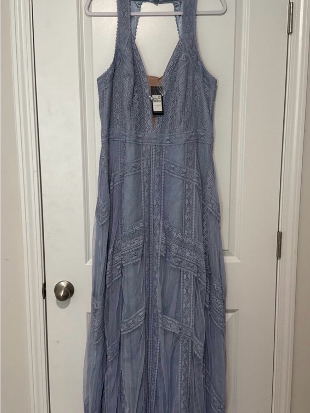 City Chic Lavender Lace Maxi Dress - Women